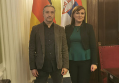 19. februar 2020. Zamenica predsednika Odbora za spoljne poslove Dubravka Filipovski sa poslanikom nemačkog Bundestaga dr Aleksanderom Nojem